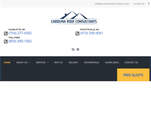 Tablet Screenshot of carolinaroofconsultants.com